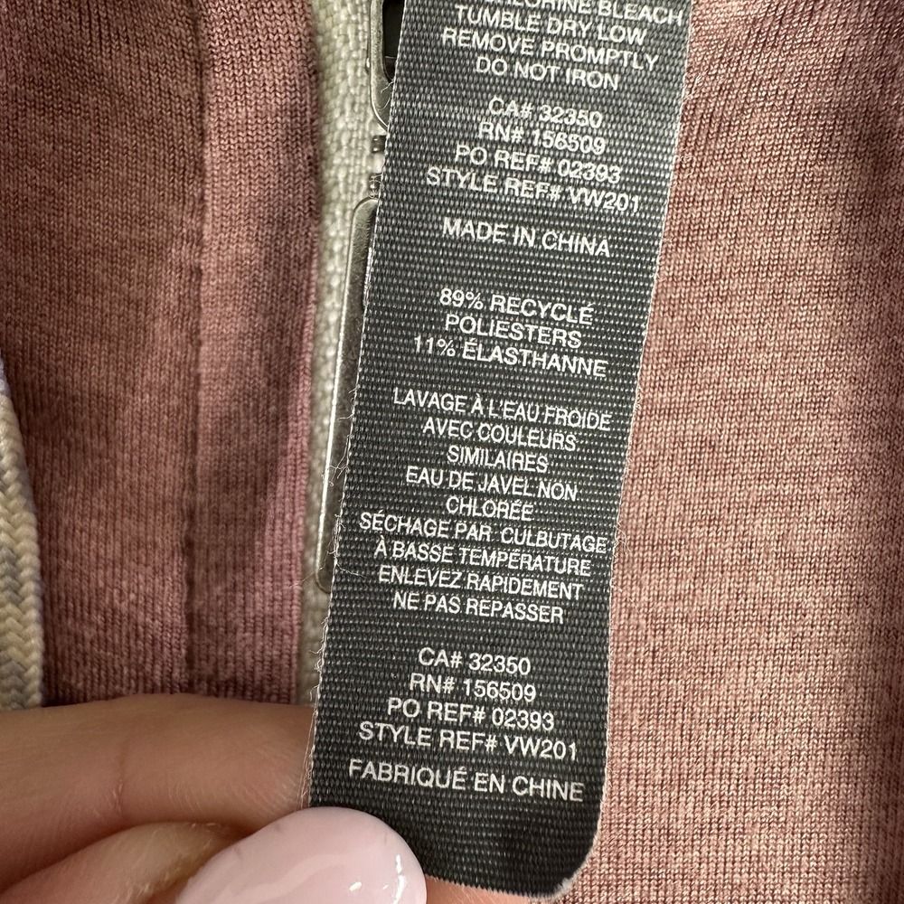 Vuori Zip-Up Halo Performance Hoodie 2.0 Womens Size XL Mauve Pink - Picture 4 of 10